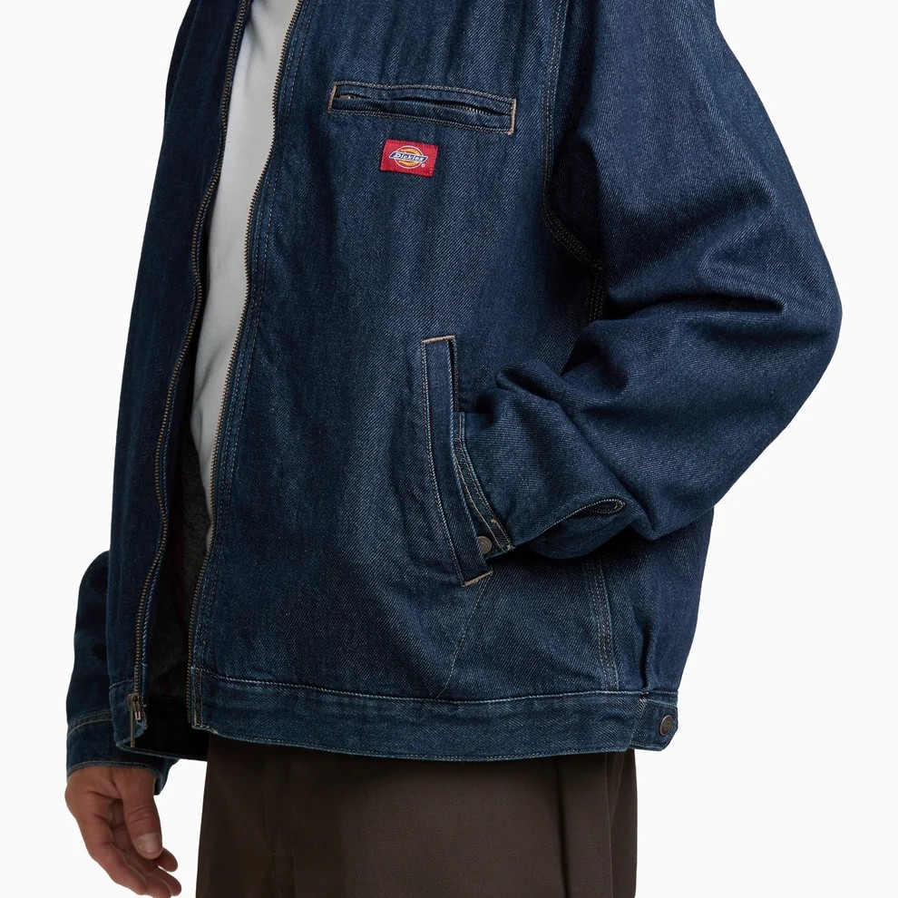 Dickies - Forth Worth Lined Denim Jacket - Rinsed Indigo