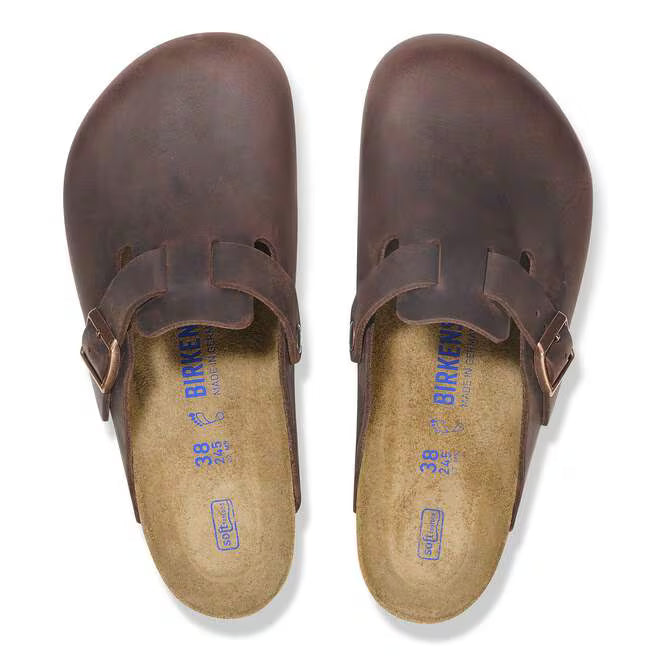 Birkenstock - Boston Soft Foot Bed - Oiled Leather Habana