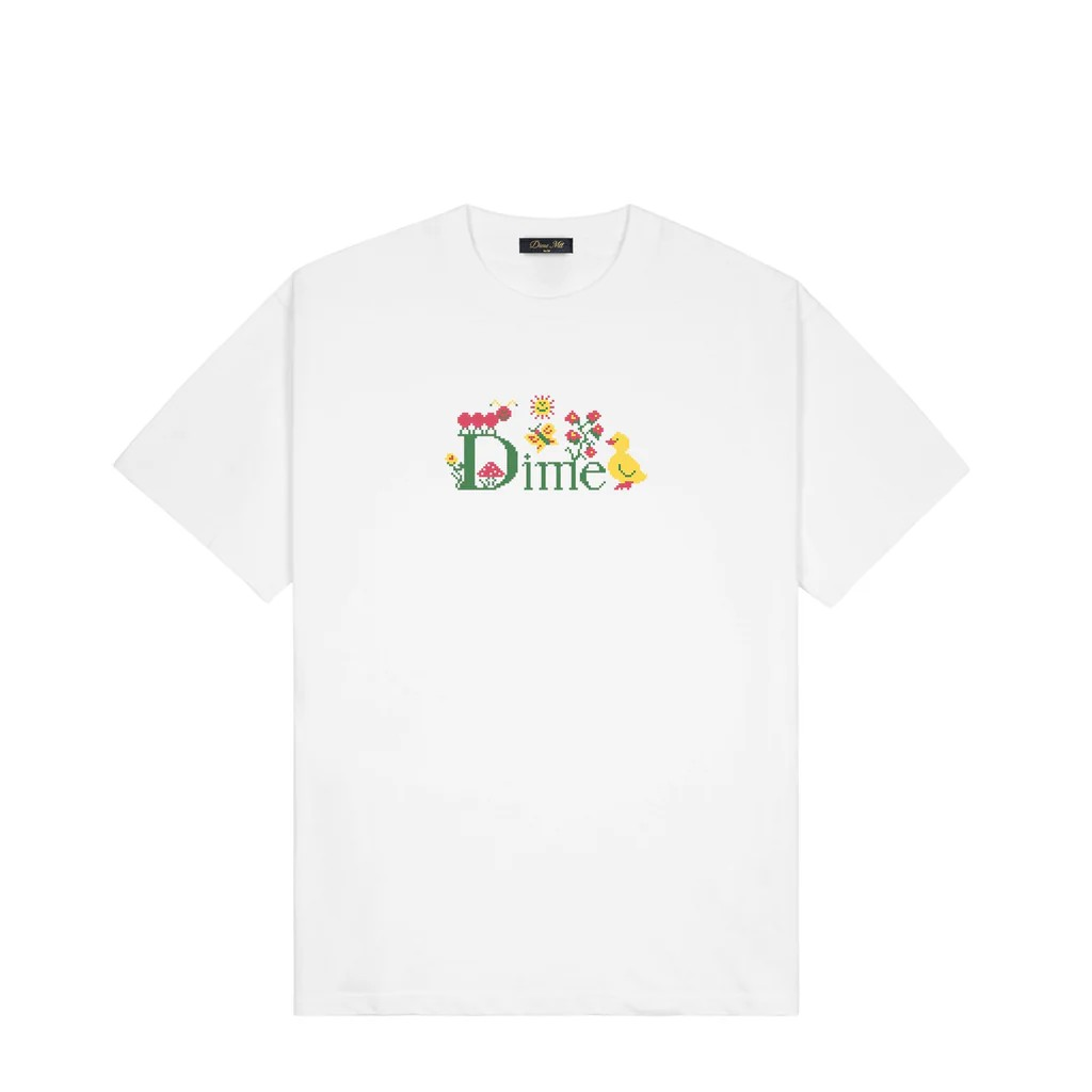 Dime - Cross Stitch Shirt - White