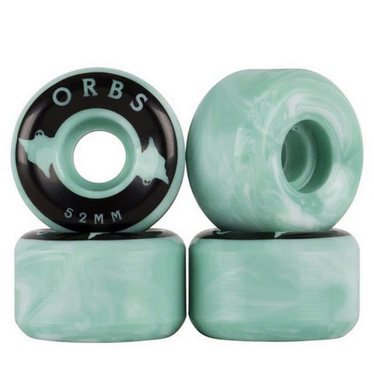 Orbs Wheels - Specters Swirls Conical 99A - 52mm - Teal/White