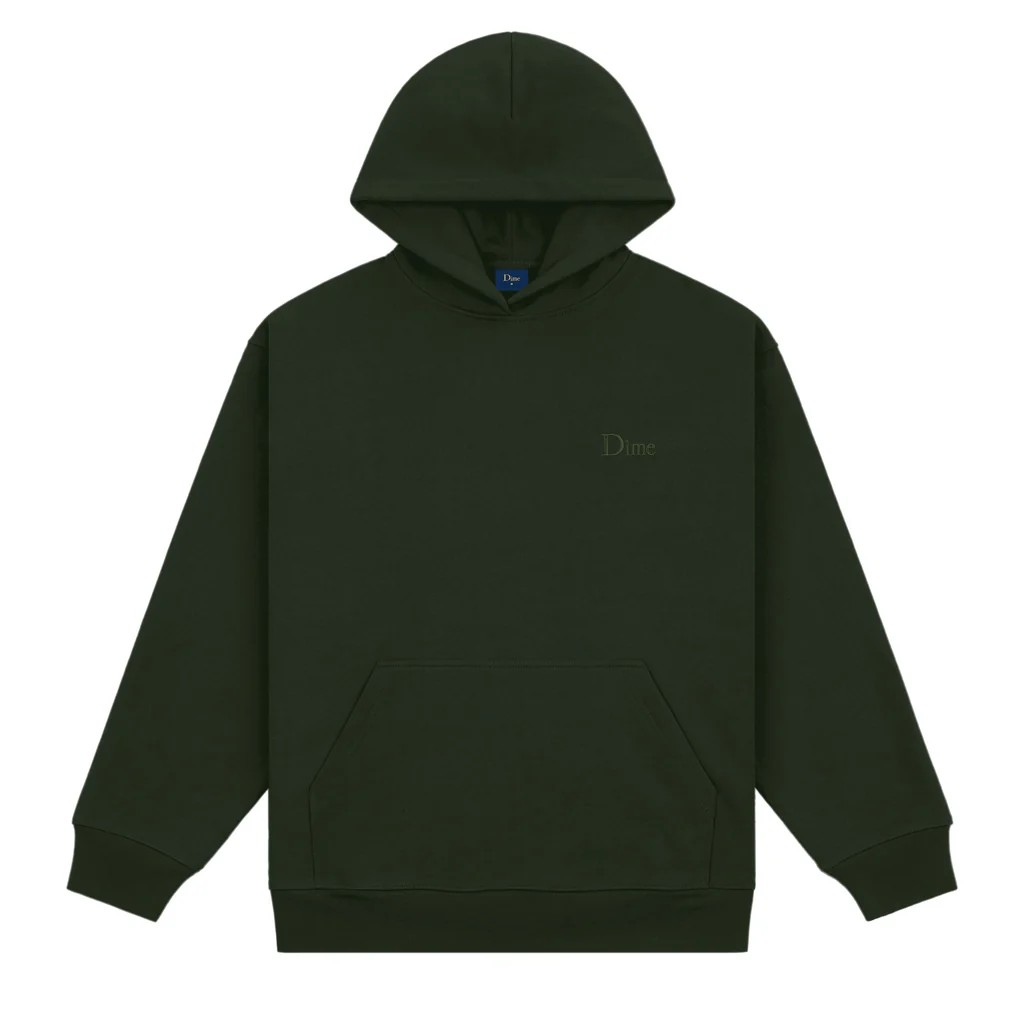 Dime - Classic Small Logo Hoodie - Forest Green