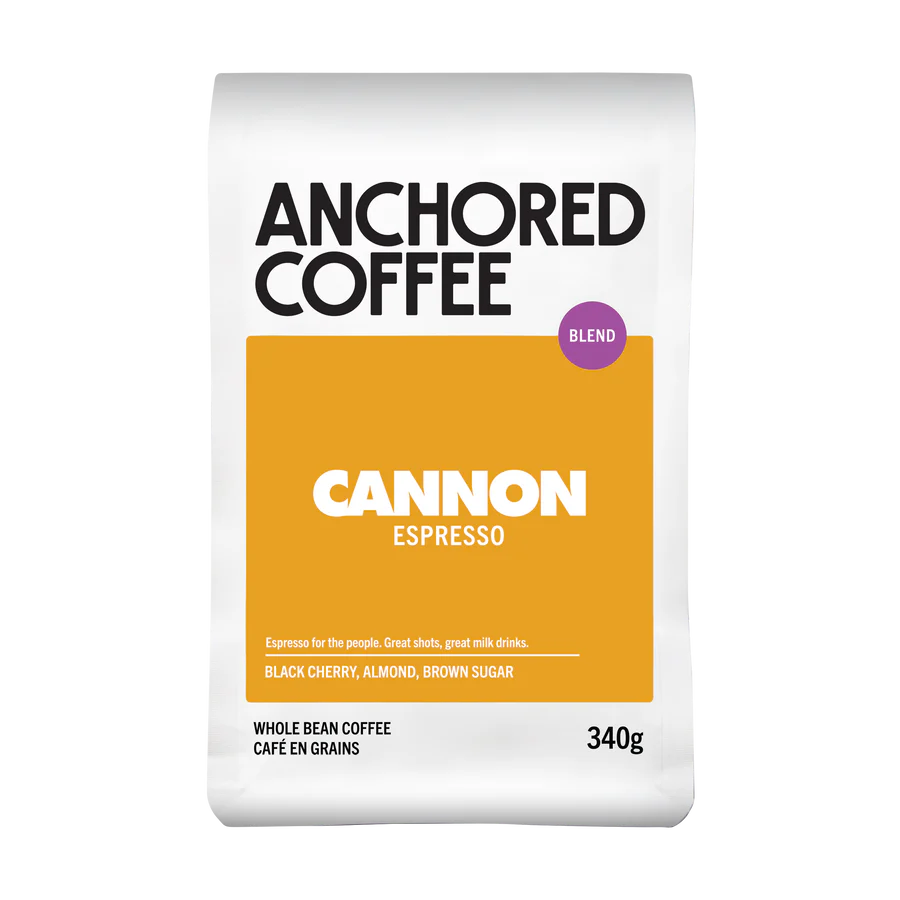 Anchored - Cannon Espresso - 340g Bag of Coffee Beans