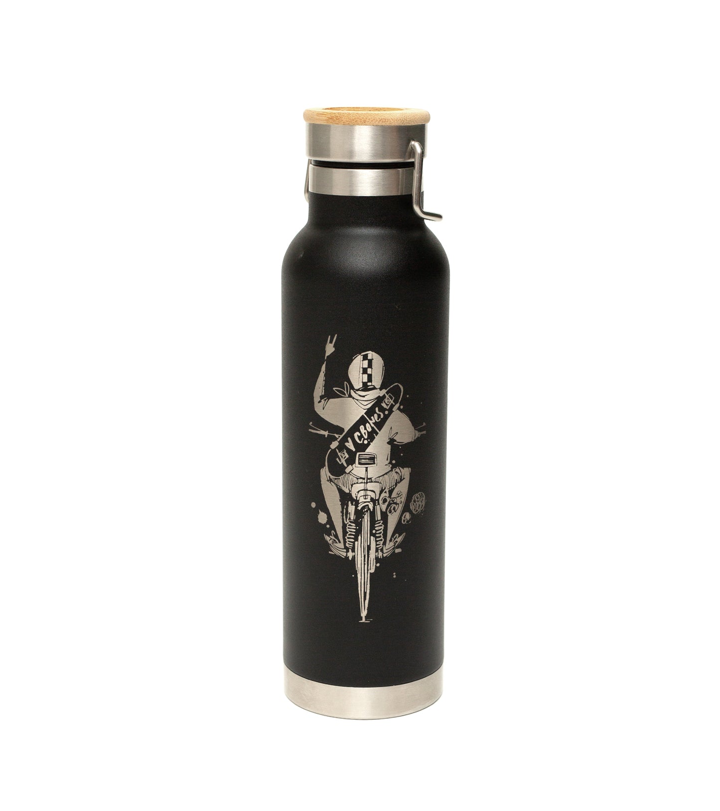 Charlie Bottle - Black / Engraved