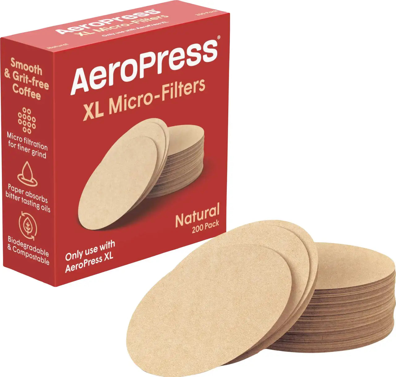 AeroPress - Natural Microfilters - 200 Pack