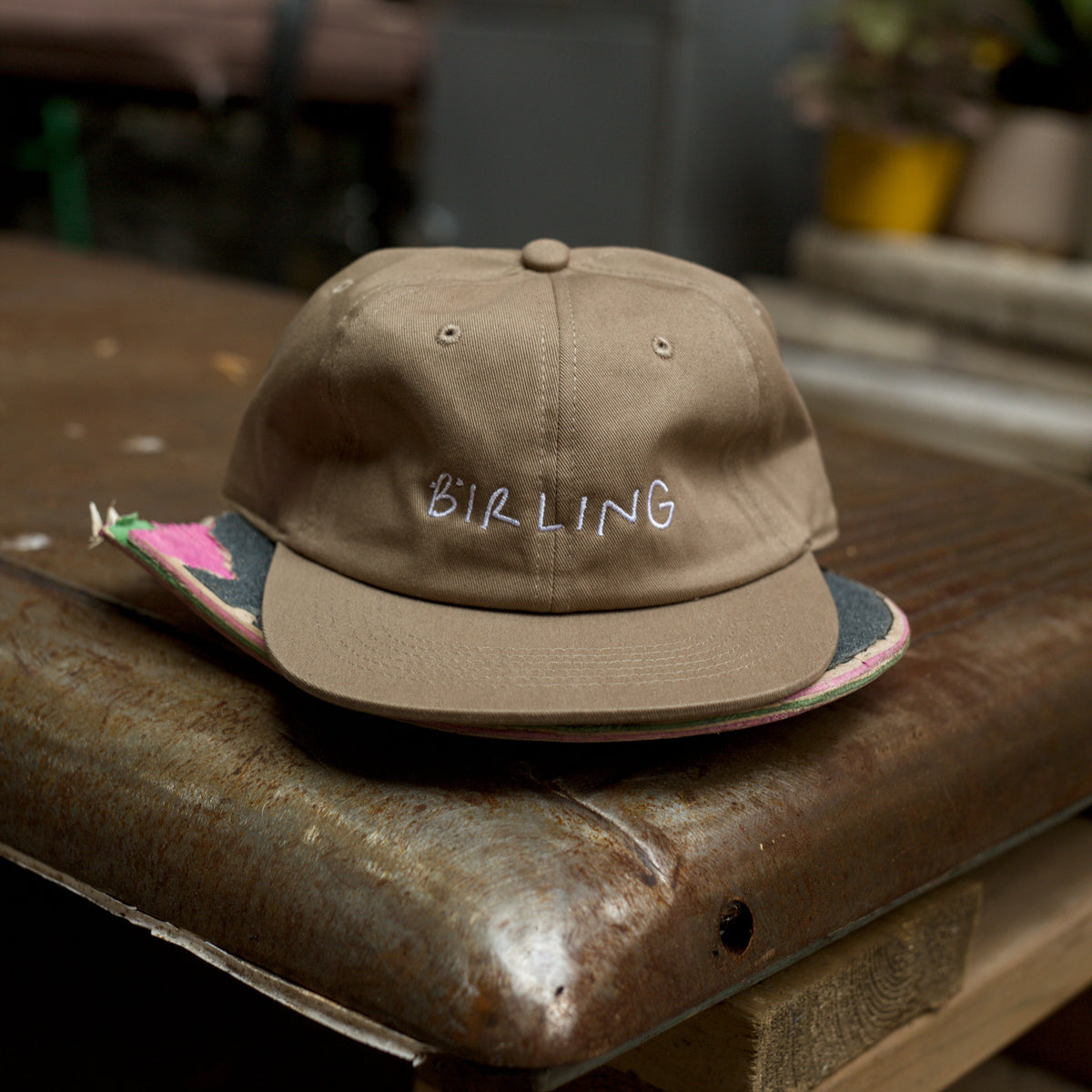 Birling - First T Unstructured Six Panel Snapback - Khaki