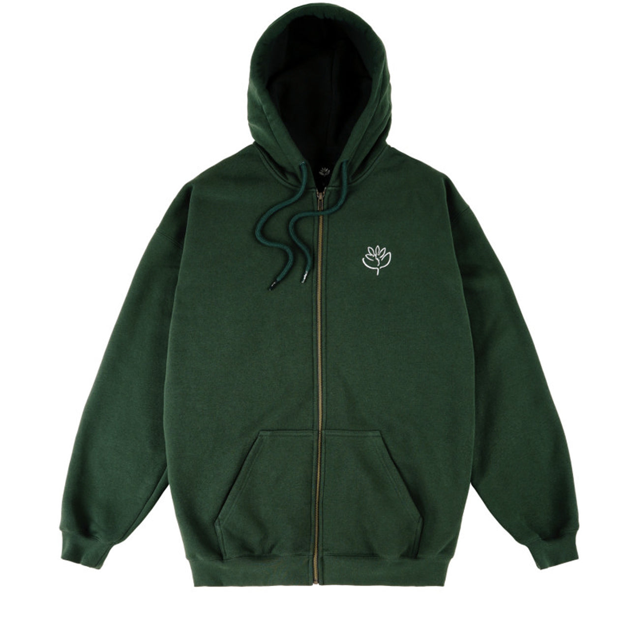 Magenta - Le Baiser Zipped Hoodie - Forest Green
