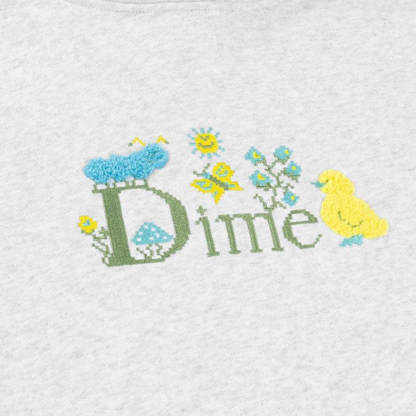 Dime - Cross Stich Hoodie - Ash