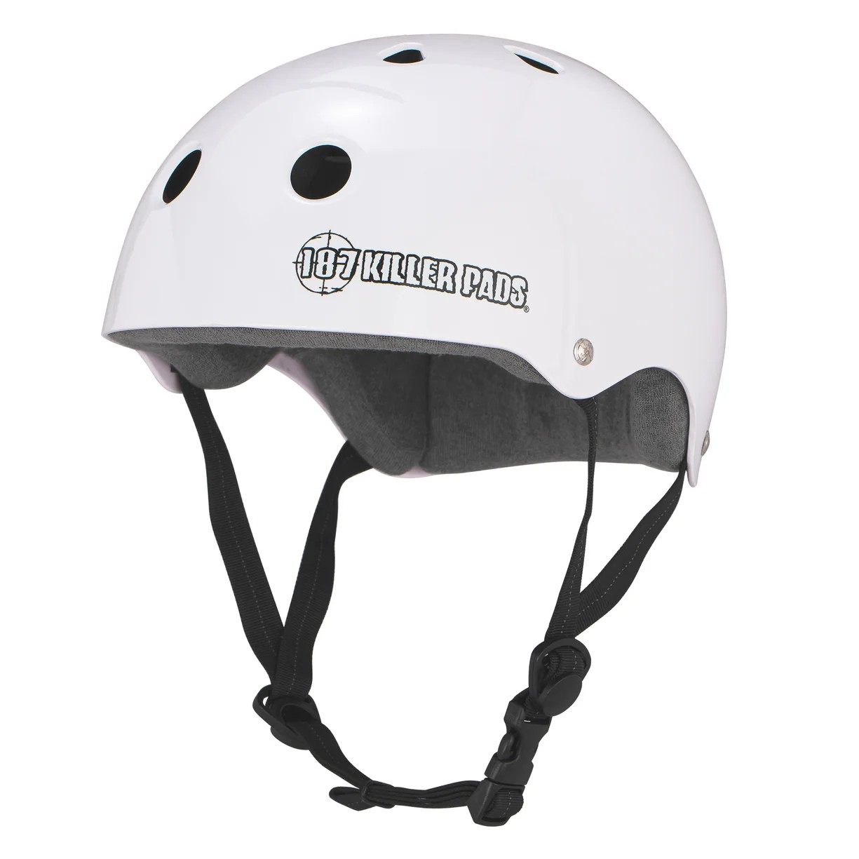187 - Pro Skate Helmet with sweatsaver - White