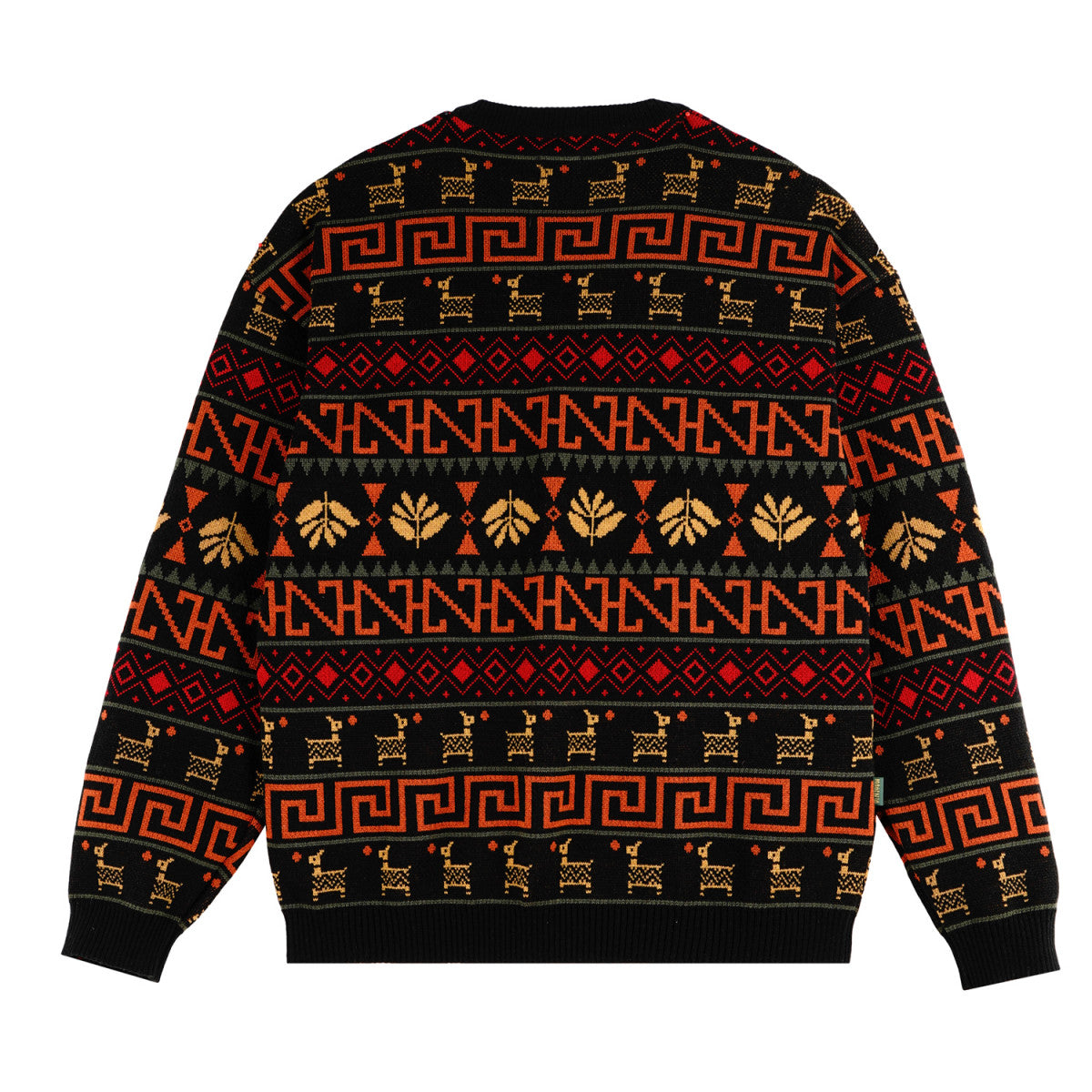 Magenta - Peru Knit Crewneck - Black