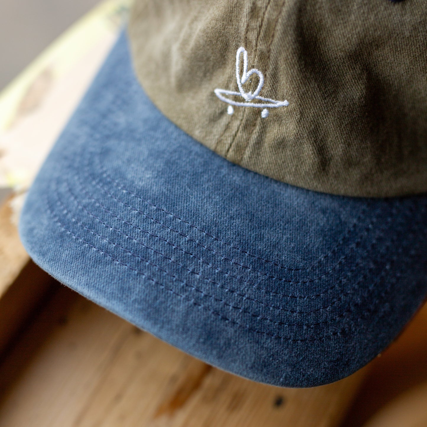 Beart - Six Panel Dad Cap - Khaki/Navy