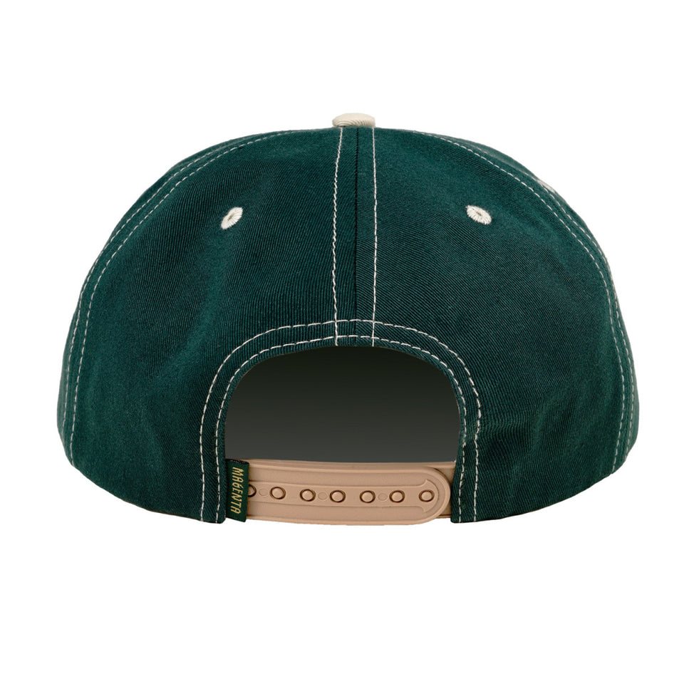 Magenta - Admiral 6P Hat - Green