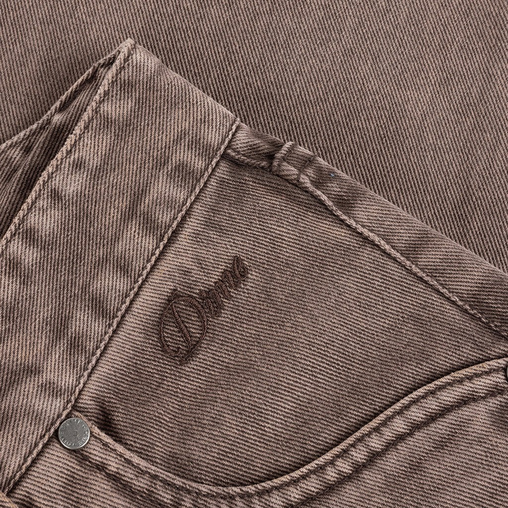 Dime - Straight Demin Pants - Brown Washed