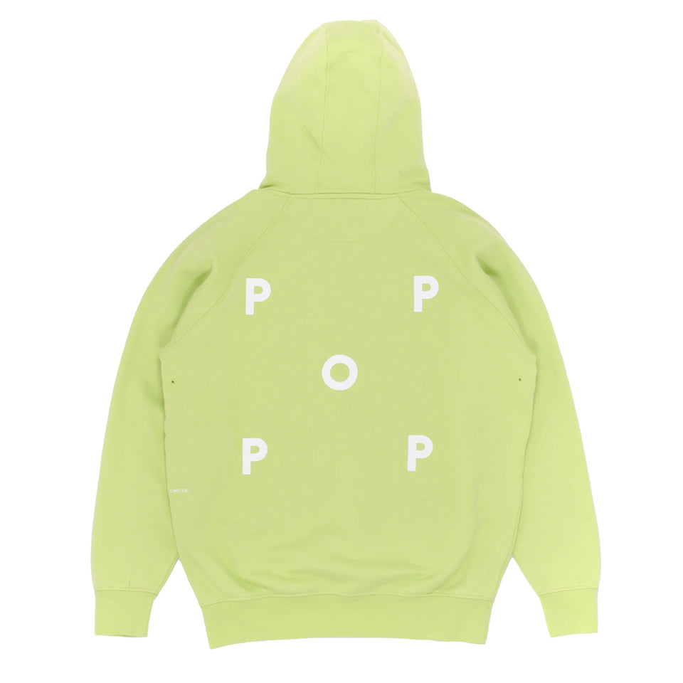 Pop Trading Company - Logo Hooded Sweater - Jade Lime