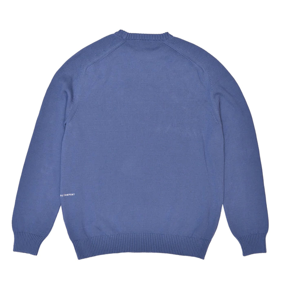 Pop Trading Company - Arch Knitted Crew - Coastal Fjord