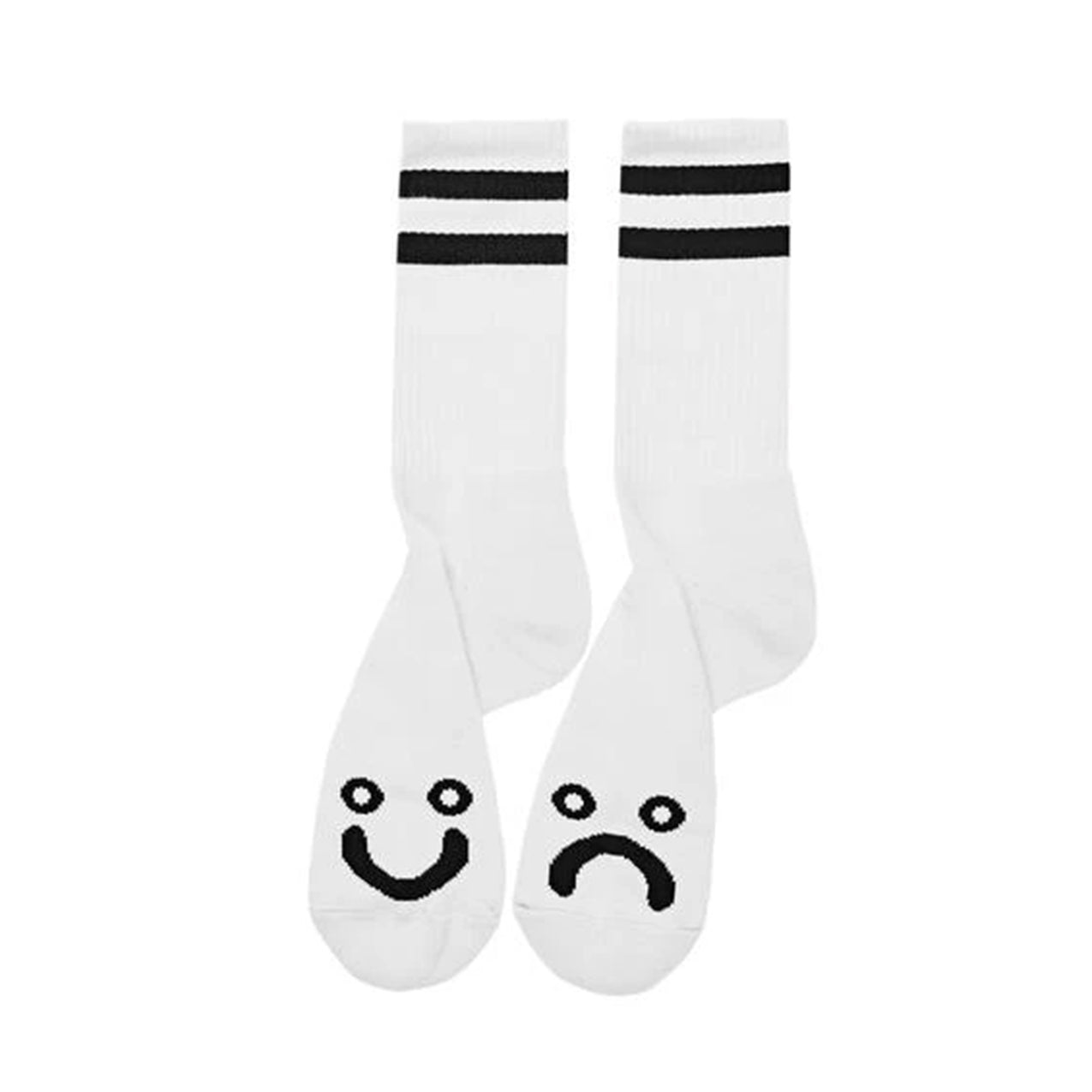 Polar - Happy Sad Socks - White