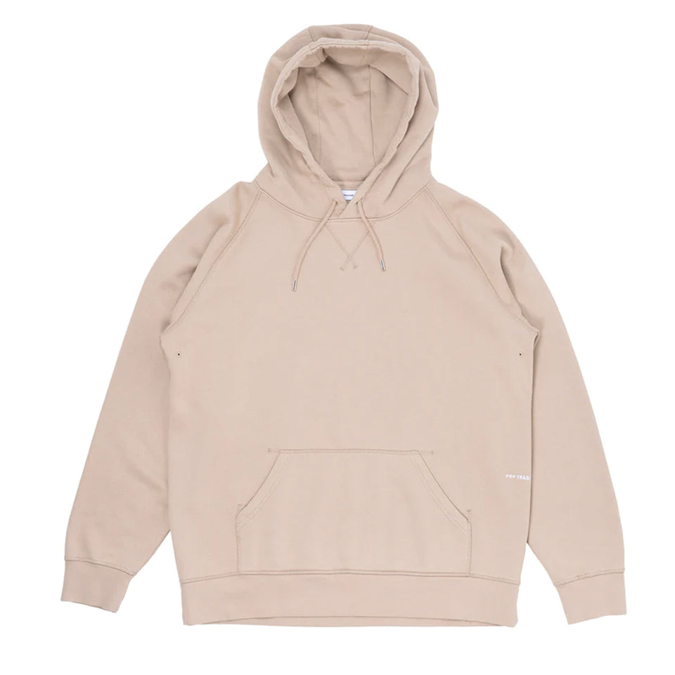 Pop Trading Company - Hooded Logo Sweater - White Pepper