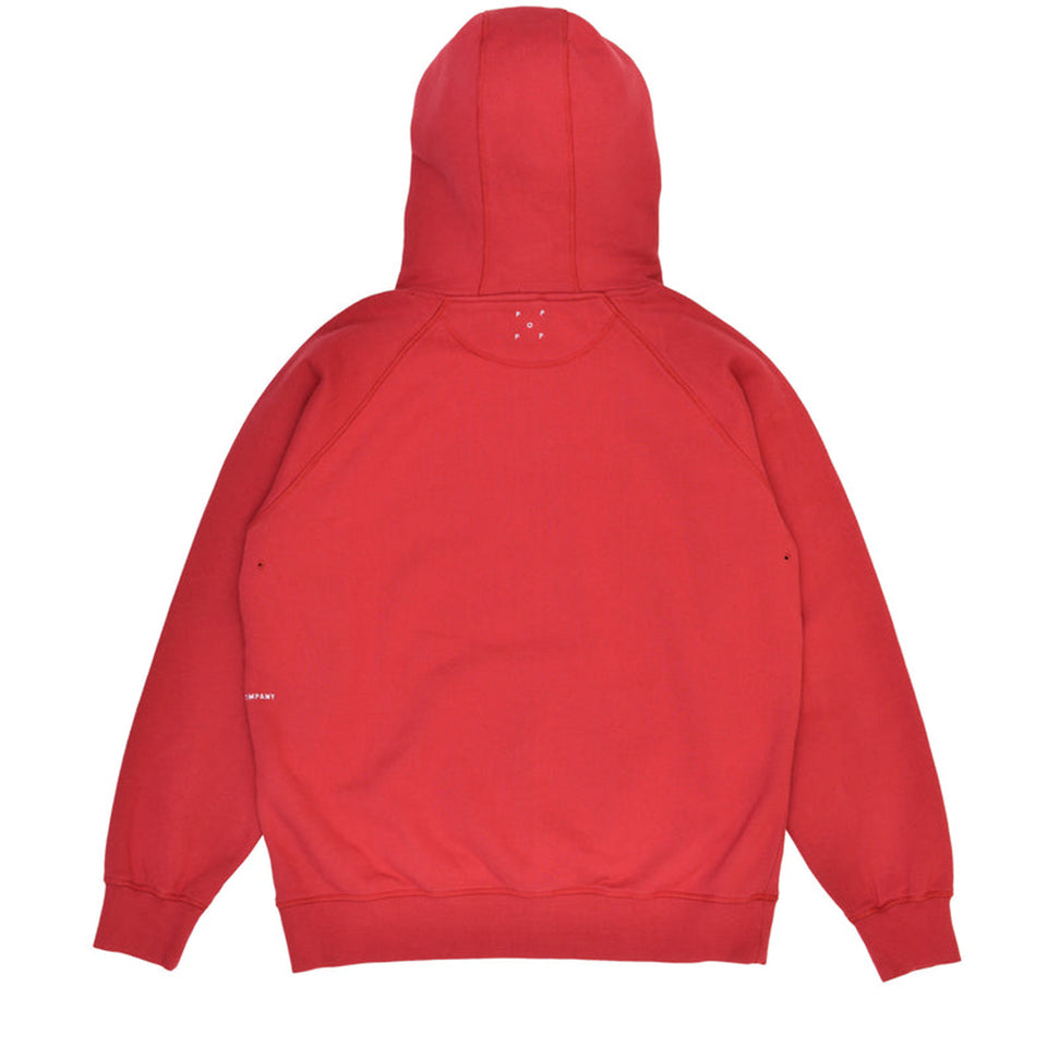 Pop Trading Company - Arch Hooded Sweater - Rio Red