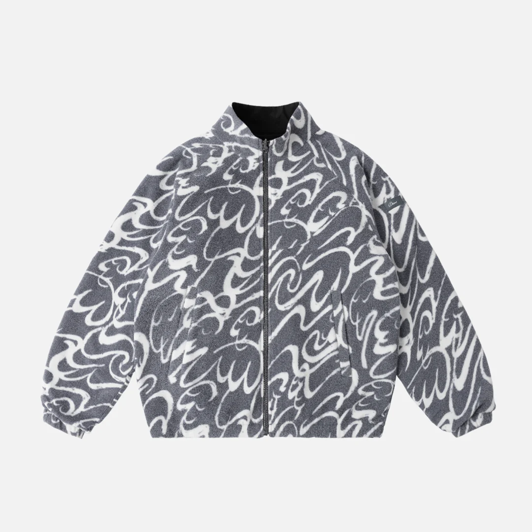 Dime - Reversible Chilling Fleece Jacket - Black/Grey