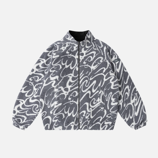 Dime - Reversible Chilling Fleece Jacket - Black/Grey