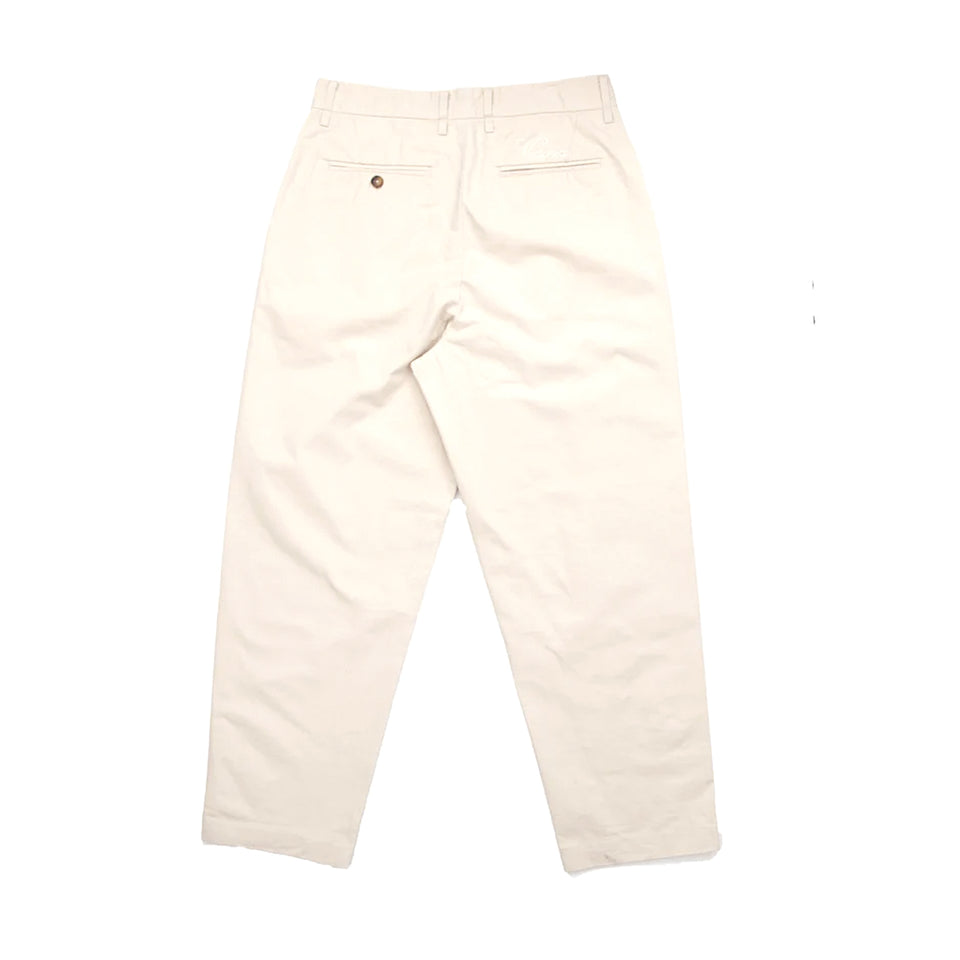 Victoria - Pleated Chinos - Natural