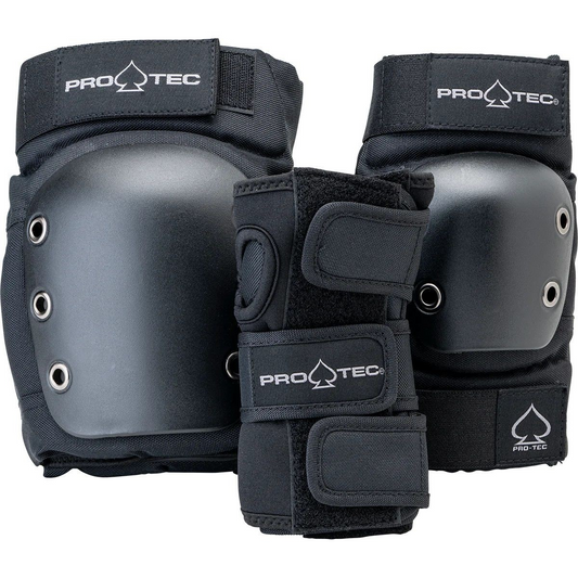 PRO-TEC - STREET ADULT 3-PK PAD SET - BLACK