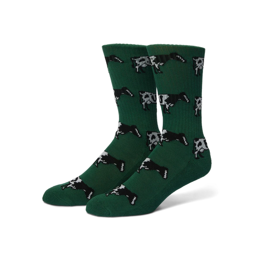 Huf - Moo Socks - Forest Green