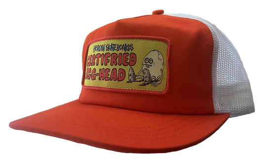 Heroin Skateboards - Certifried Orange Trucker Hat