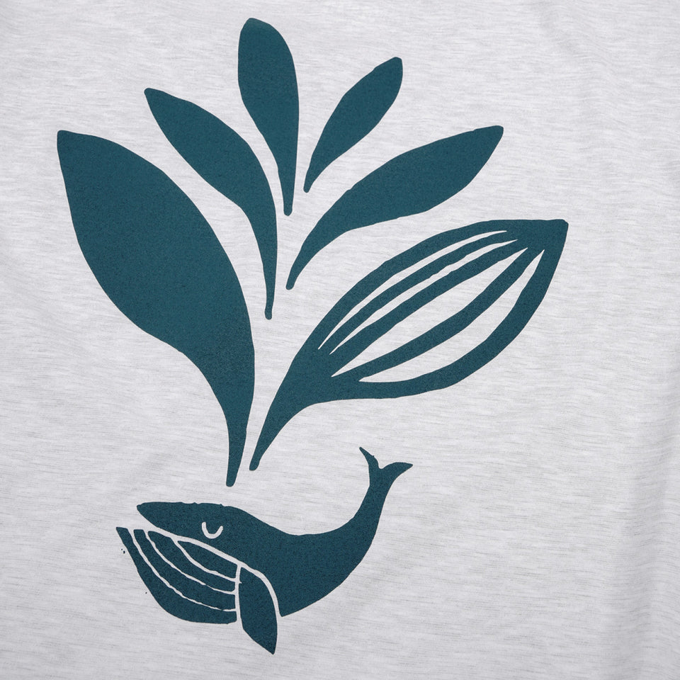 Magenta - Whale Plant Shirt - Ash