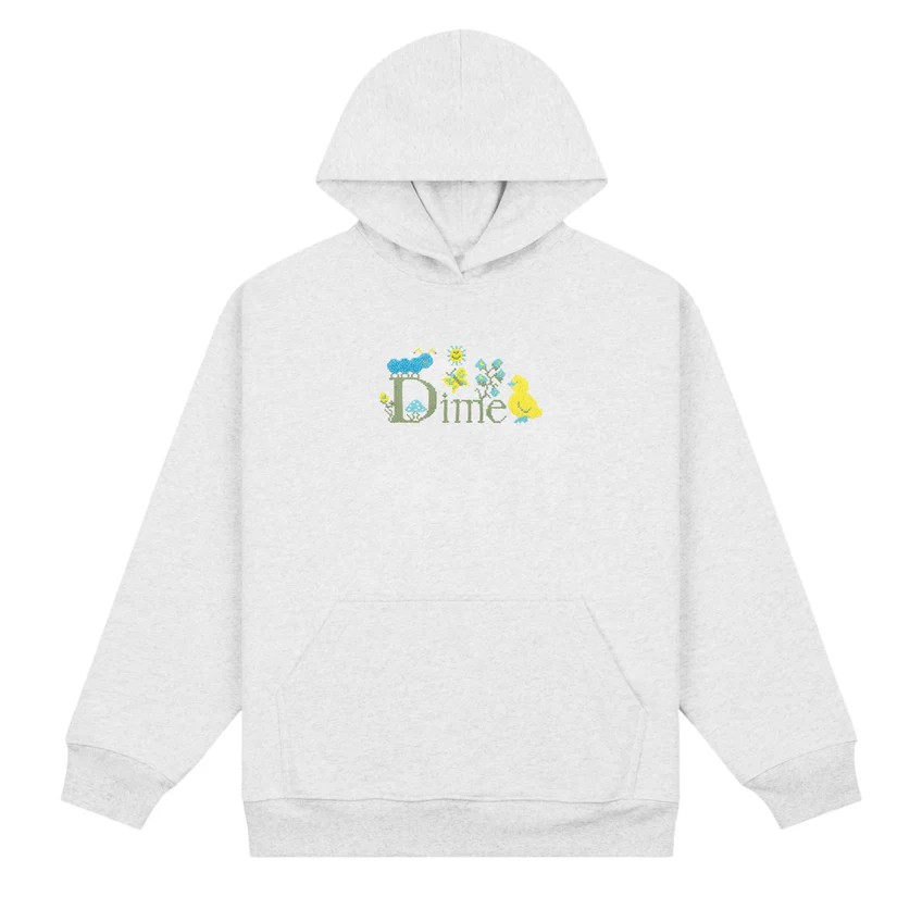 Dime - Cross Stich Hoodie - Ash