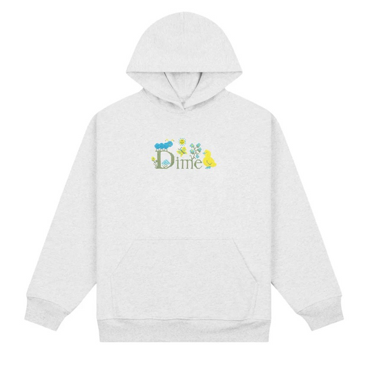 Dime - Cross Stich Hoodie - Ash