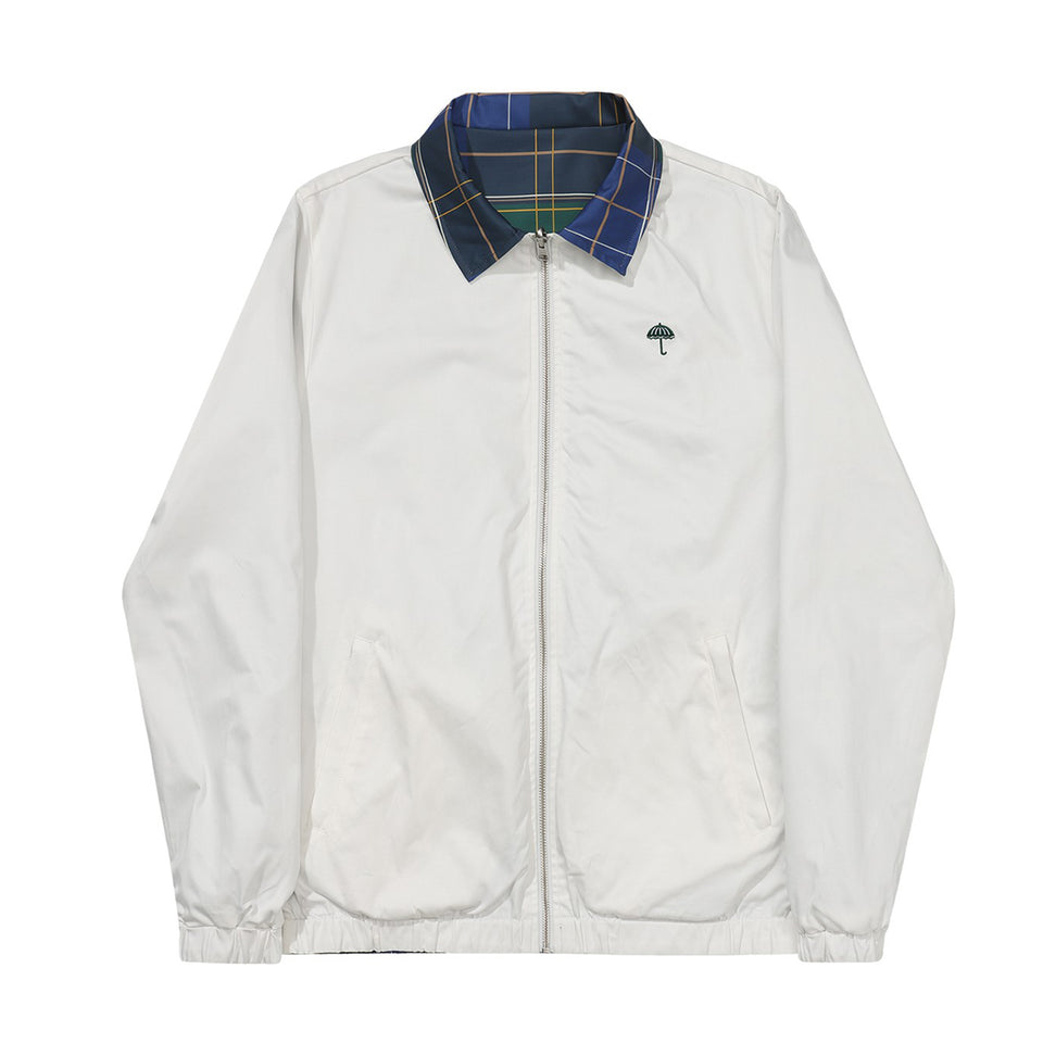 Hélas - Unique Reversible Jacket - Off White/Green Check