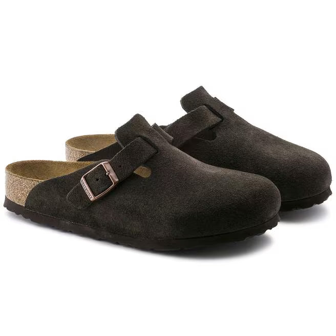 Birkenstock - Boston Soft Foot Bed - Mocca Suede