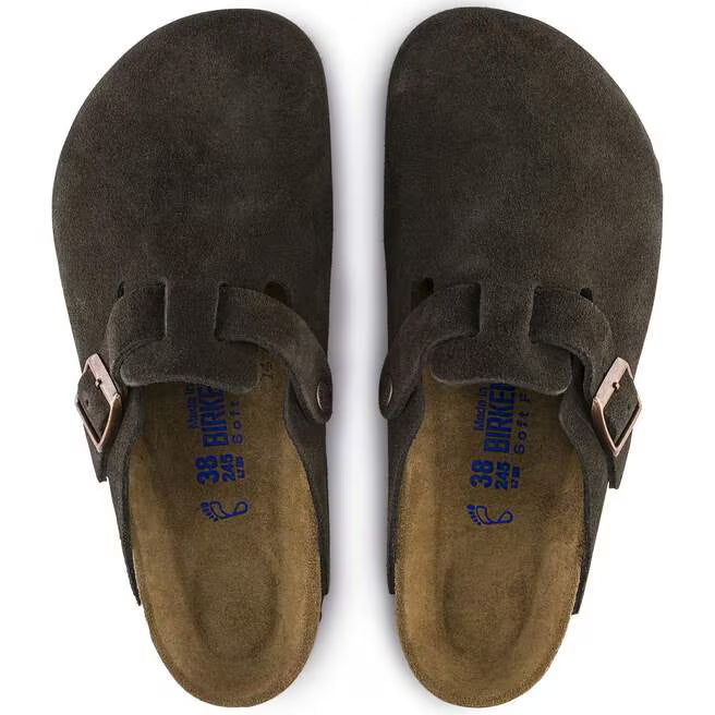 Birkenstock - Boston Soft Foot Bed - Mocca Suede