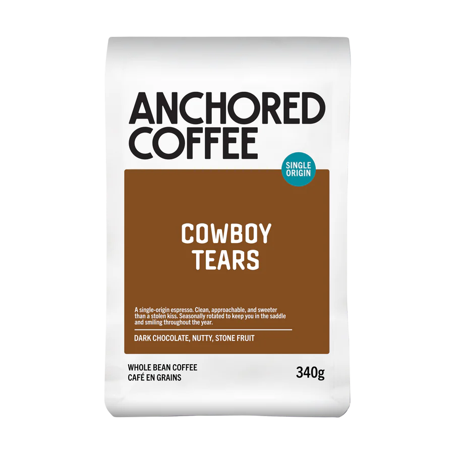 Anchored - Cowboy Tears - 340g Bag of Coffee Beans
