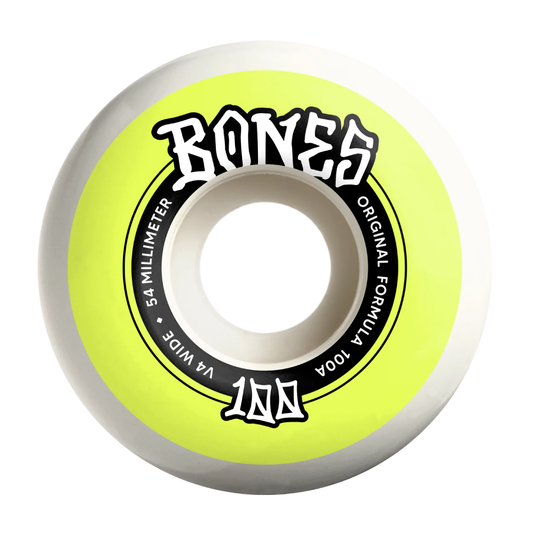 Bones -  OG V5 SIDECUT 100A WHITE - 54mm