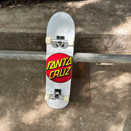 Starter Complete - Santa Cruz Classic Dot, White - 8"