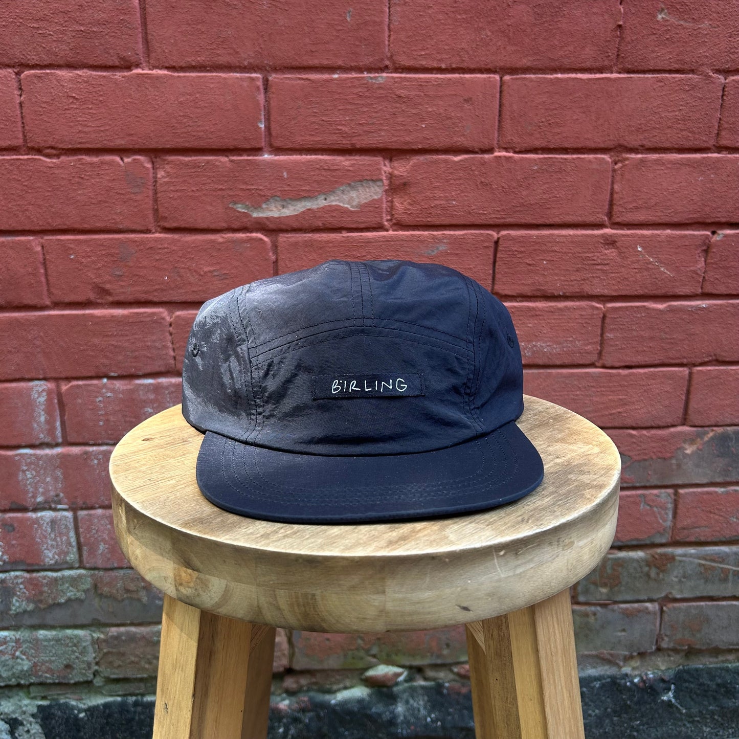 First T - 5 Panel Camper Hat - Black