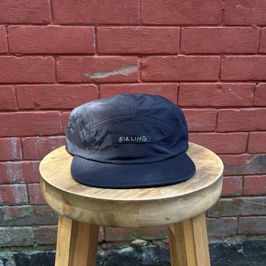 First T - 5 Panel Camper Hat - Black