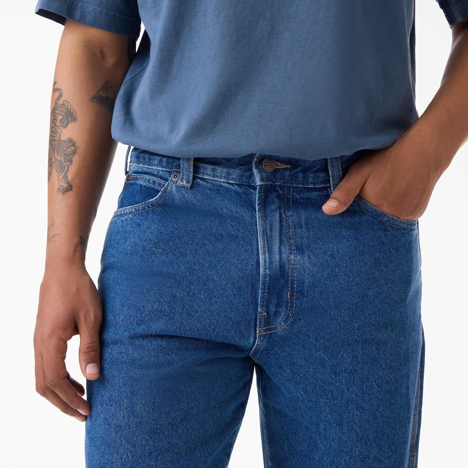 Dickies - 954 Baggy Work Jeans - Woven Blue – Birling