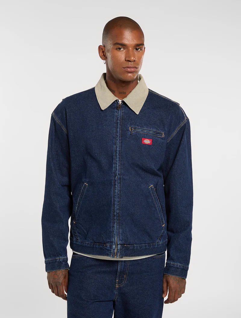 Dickies - Washed Denim Panter Jacket A88EGODD - Dark Indigo