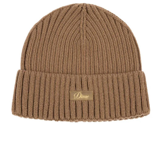 Dime  - Cursive Big Rib Beanie - Khaki