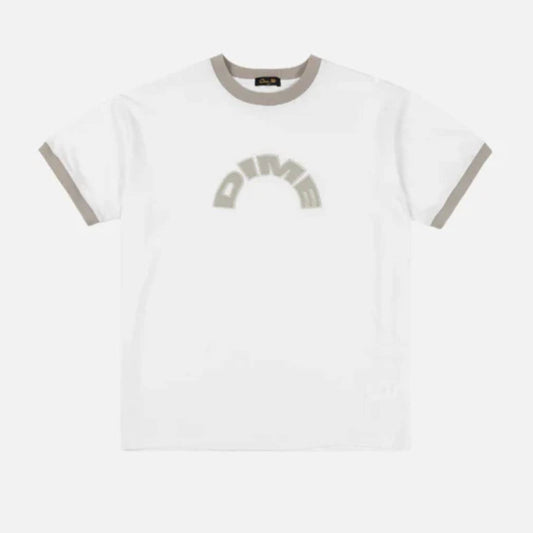 Dime -  Arch Ringer T - White