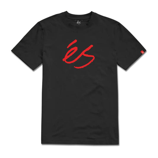 Es - Script T Shirt - Black