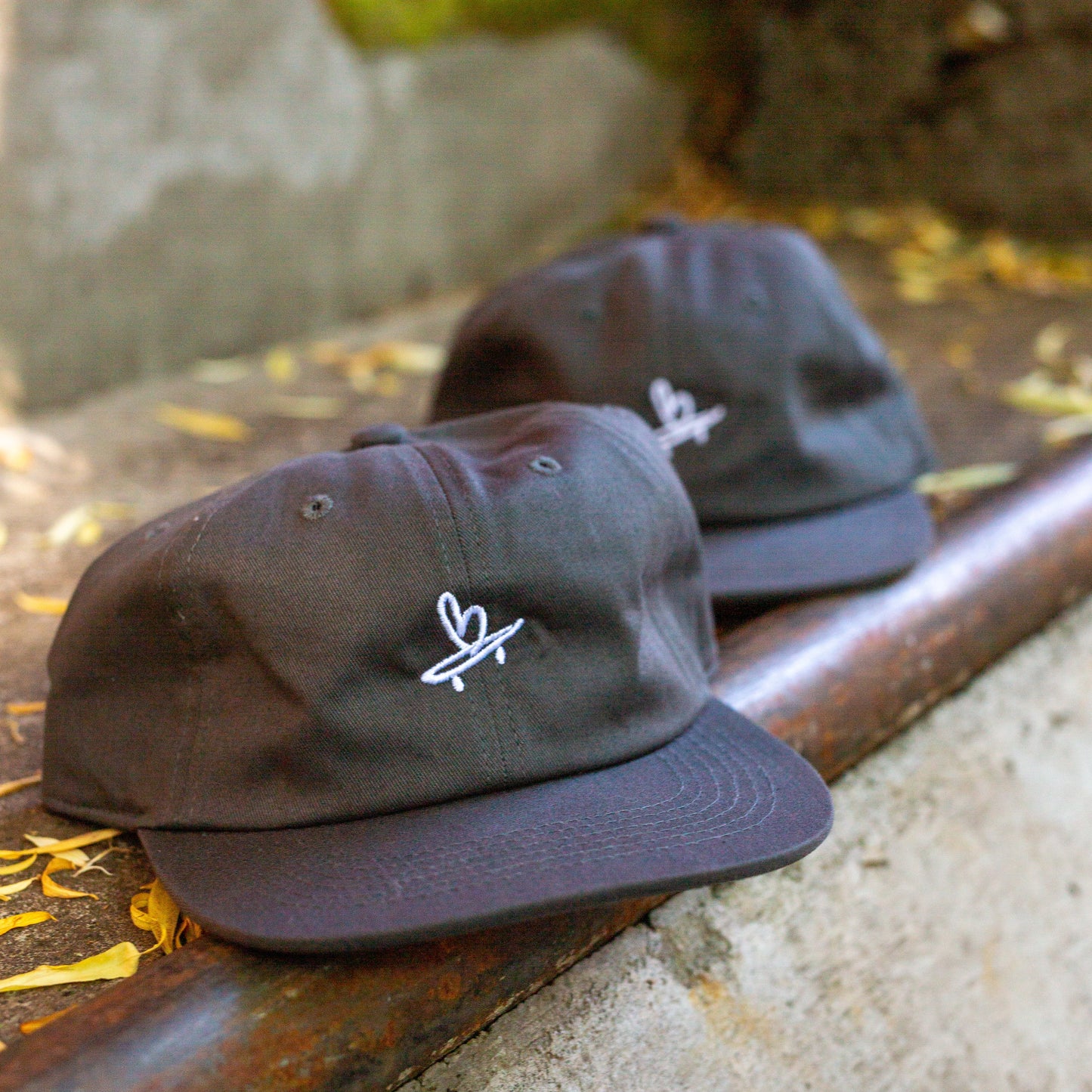 Beart - Six Panel Strapback - Charcoal Grey