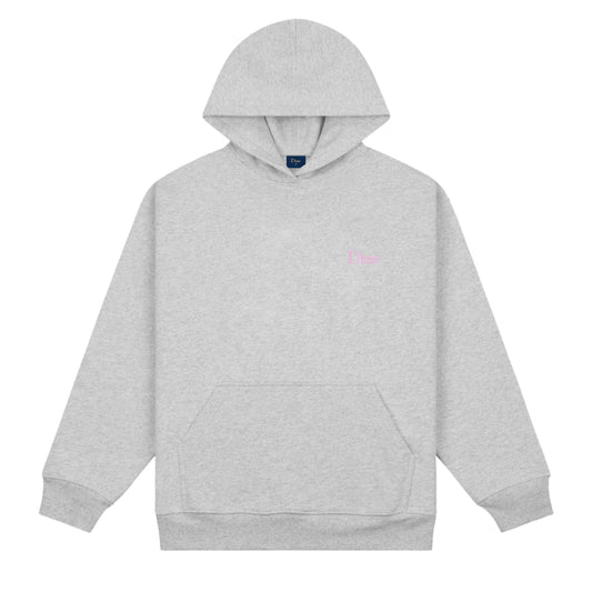 Dime - Classic Small Logo Hoodie - Heather Grey