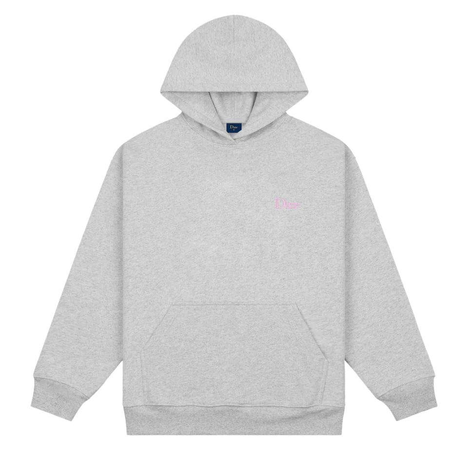 Dime - Classic Small Logo Hoodie - Heather Grey