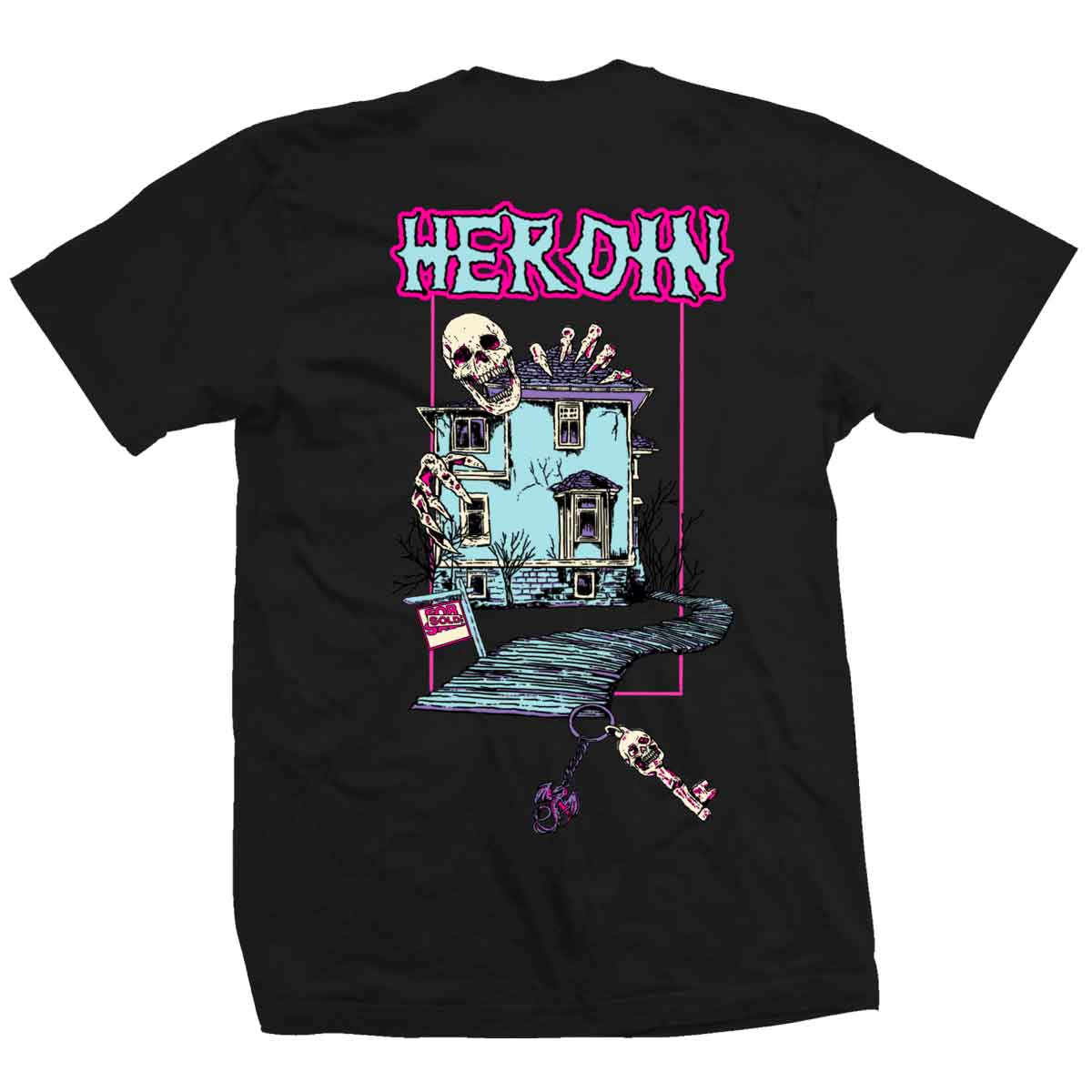 Heroin Skateboards - Die Tonight Shirt - Black