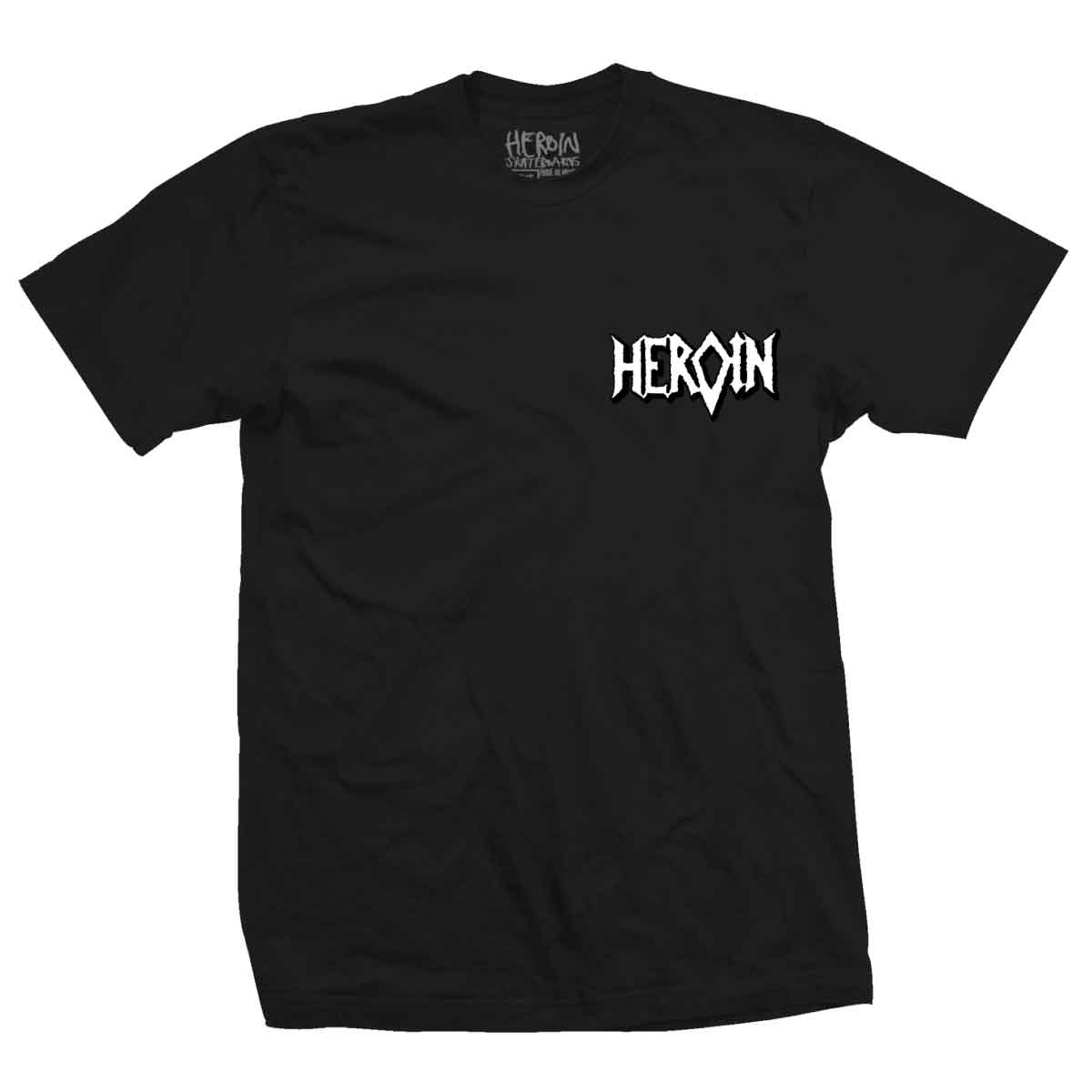 Heroin Skateboards - Die Tonight Shirt - Black