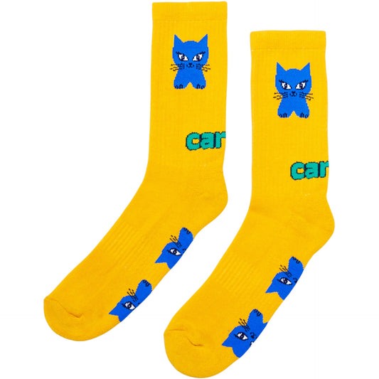 Carpet - Cat Socks - Yellow