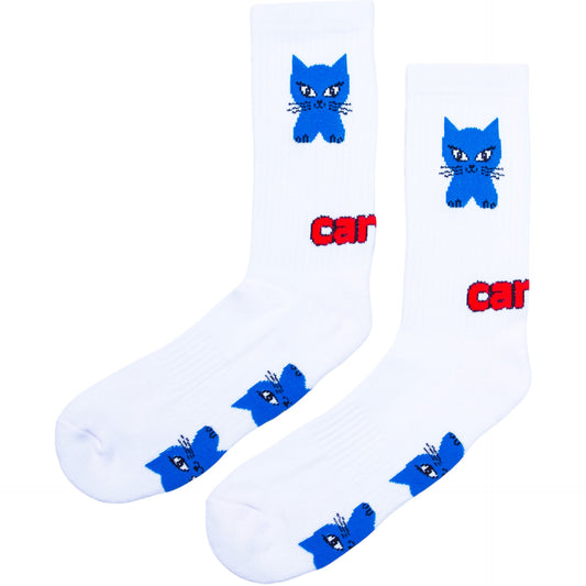 Carpet - Cat Socks - White